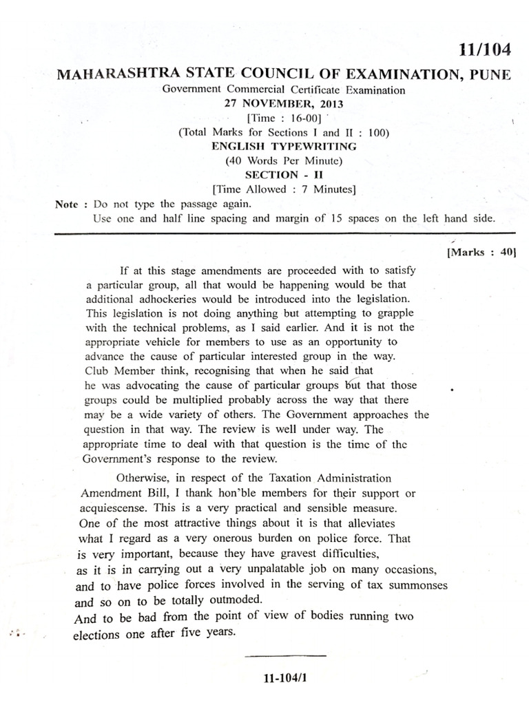 Amendments 40 Words Passage | PDF