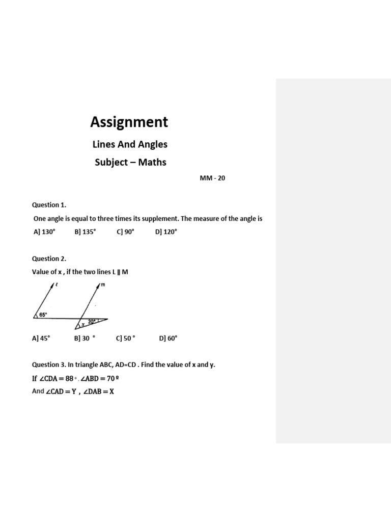 Maths Assignment | PDF