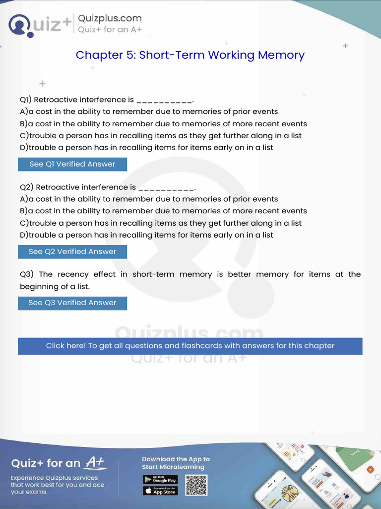 Retroactive Interference Is | PDF