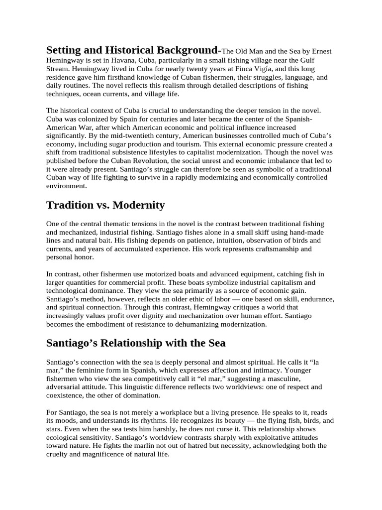 Setting and Historical Background | PDF