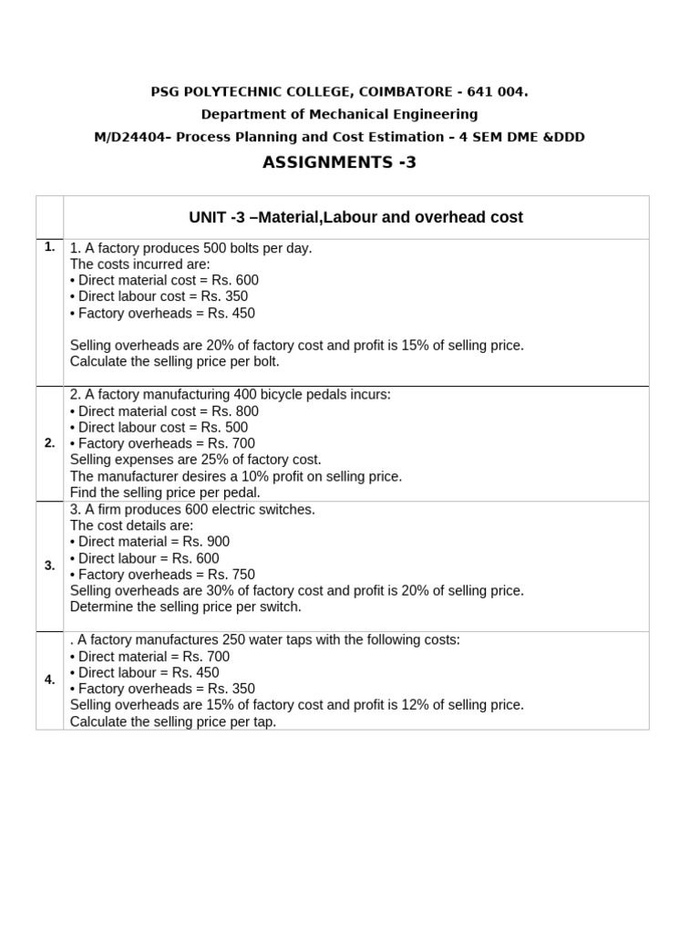 Assignment 3-Unit 3 - Ppce 2026 | PDF