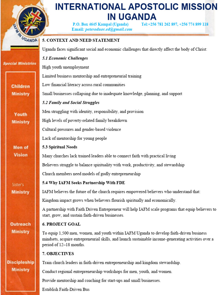 Context and Need Statement: 5.1 Economic Challenges | PDF