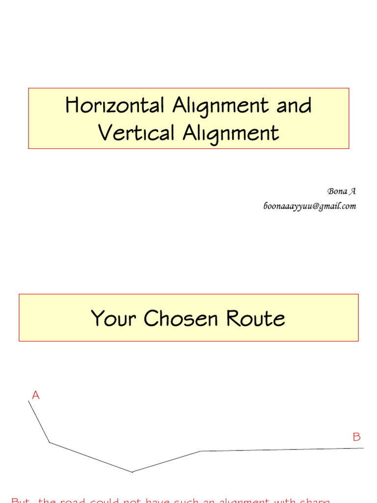Chapter 3&4 Horizontal and Vertical Alignment | PDF