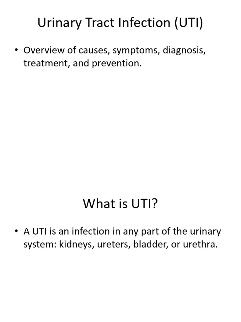 UTI Presentation | PDF