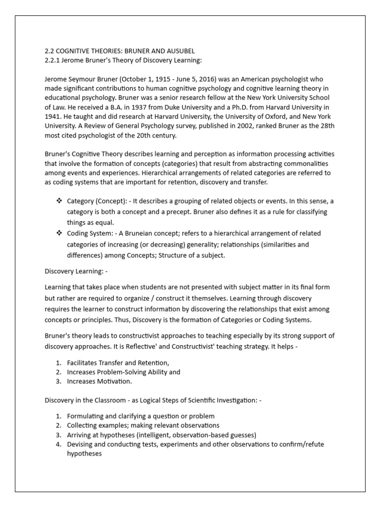 2.b - Cognitive Theories | PDF