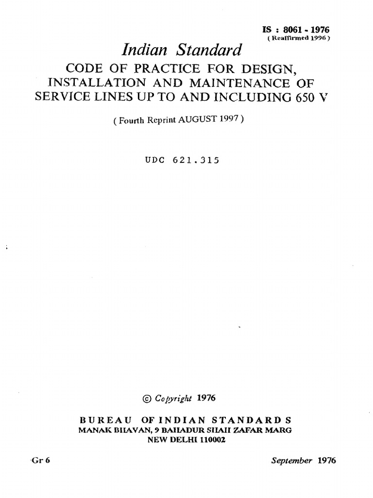 Indian Standard | PDF