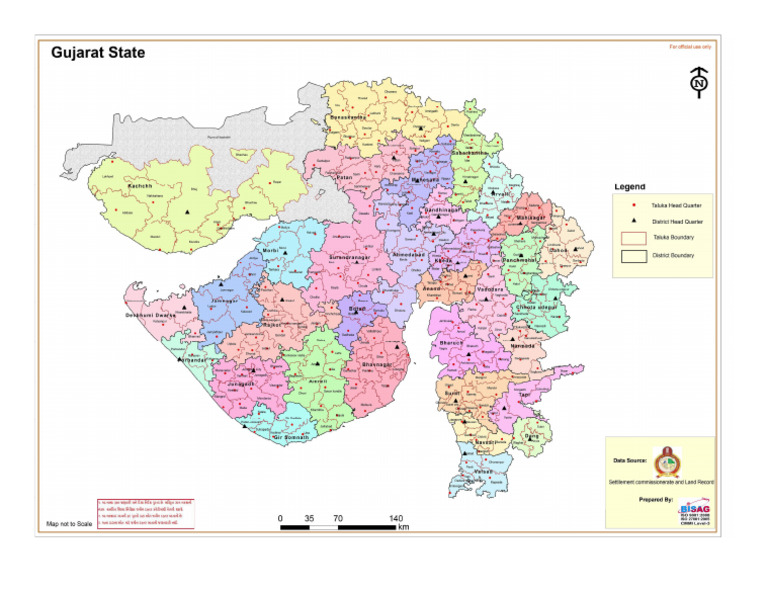 State of Gujarat Map 2021 | PDF