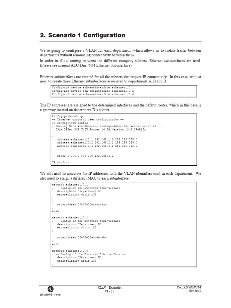 OA-ESR Subinterface Scenario | PDF