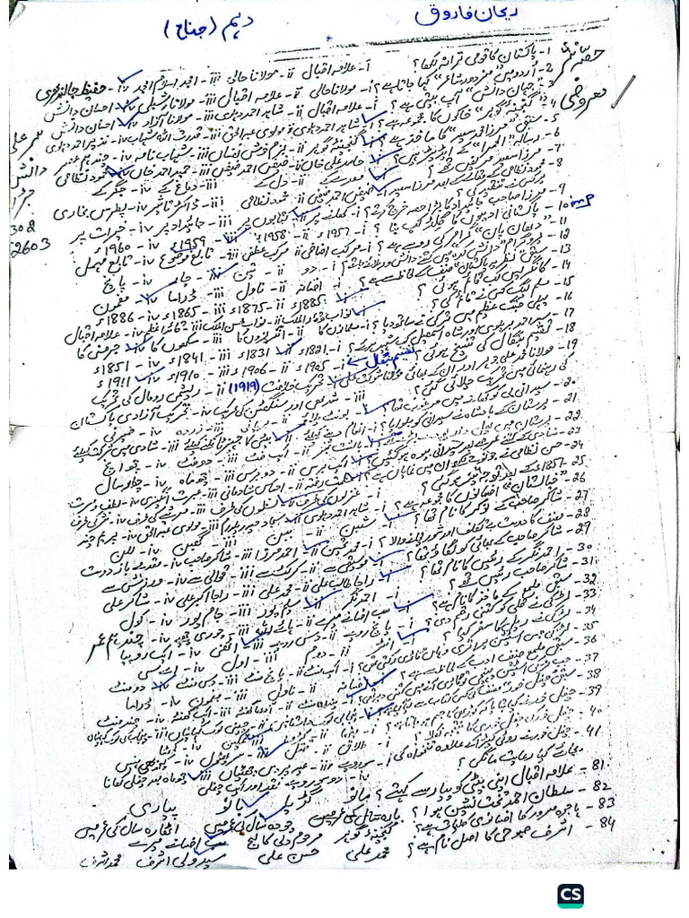 Urdu Mcqs by Sir Ali Raza | PDF