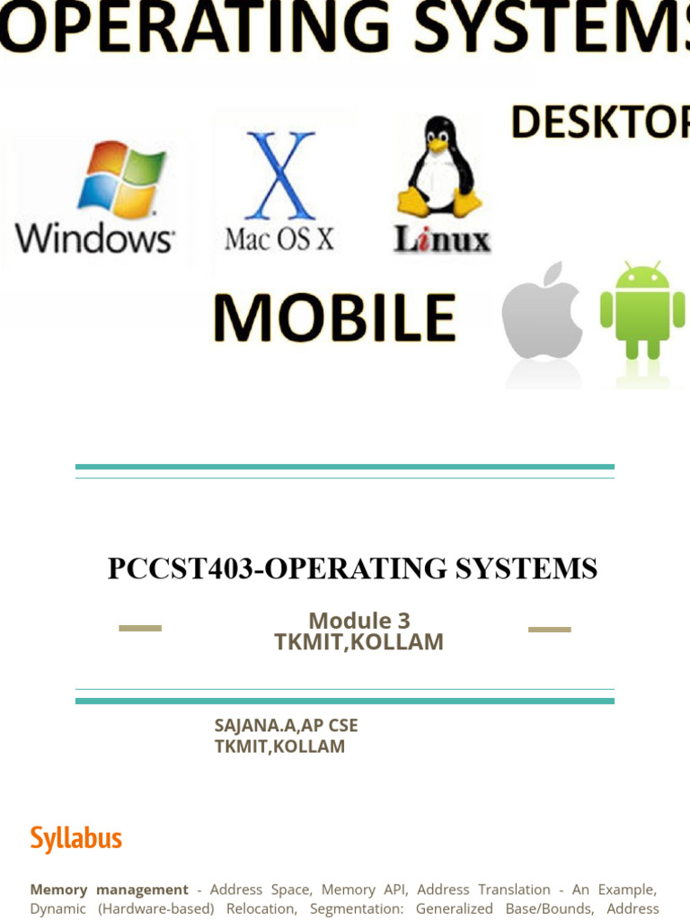 OS - Module 3 - PPT | PDF