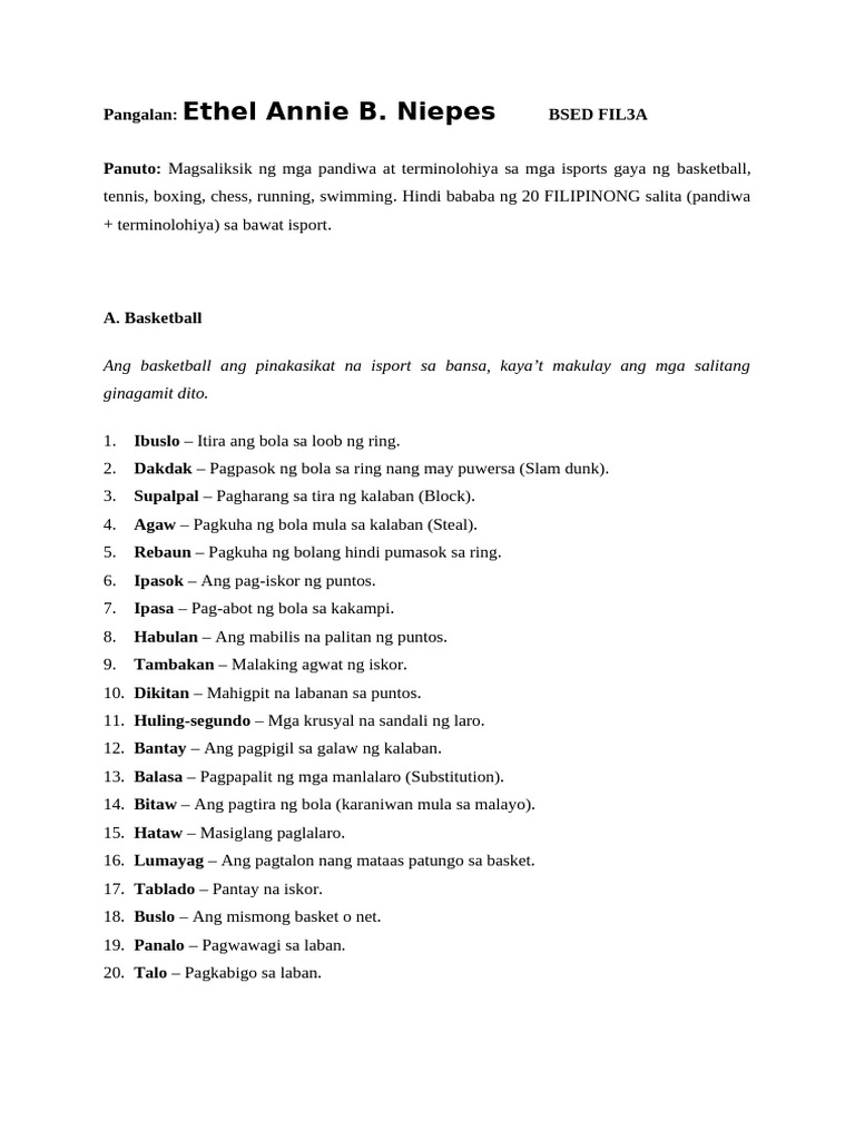 TERMINOLOHIYA | PDF
