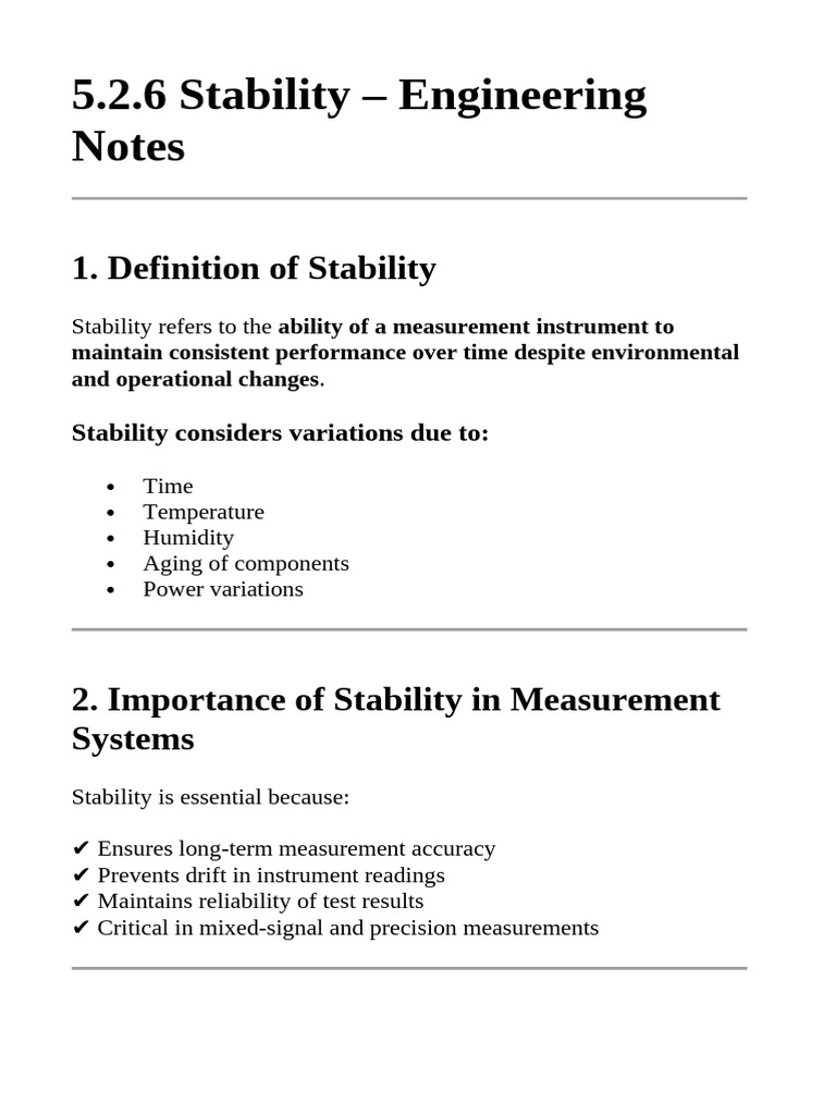 Stability | PDF