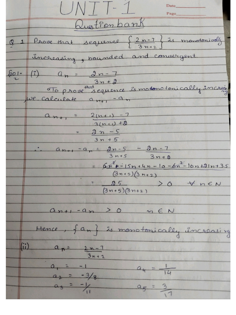 UNIT 1 Question Bank (1-10) | PDF