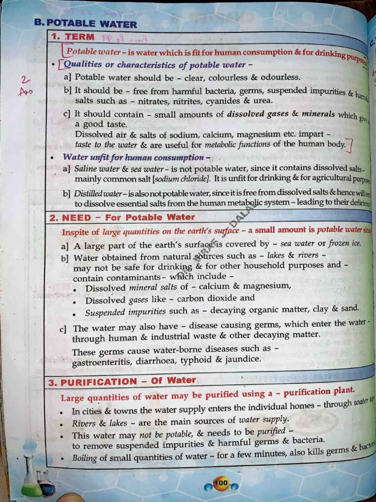 STD 8 Water | PDF