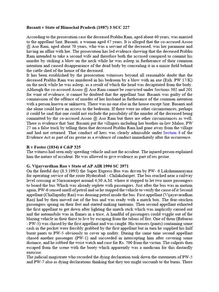 Case Laws | PDF | Burden Of Proof (Law) | Criminal Procedure In South ...