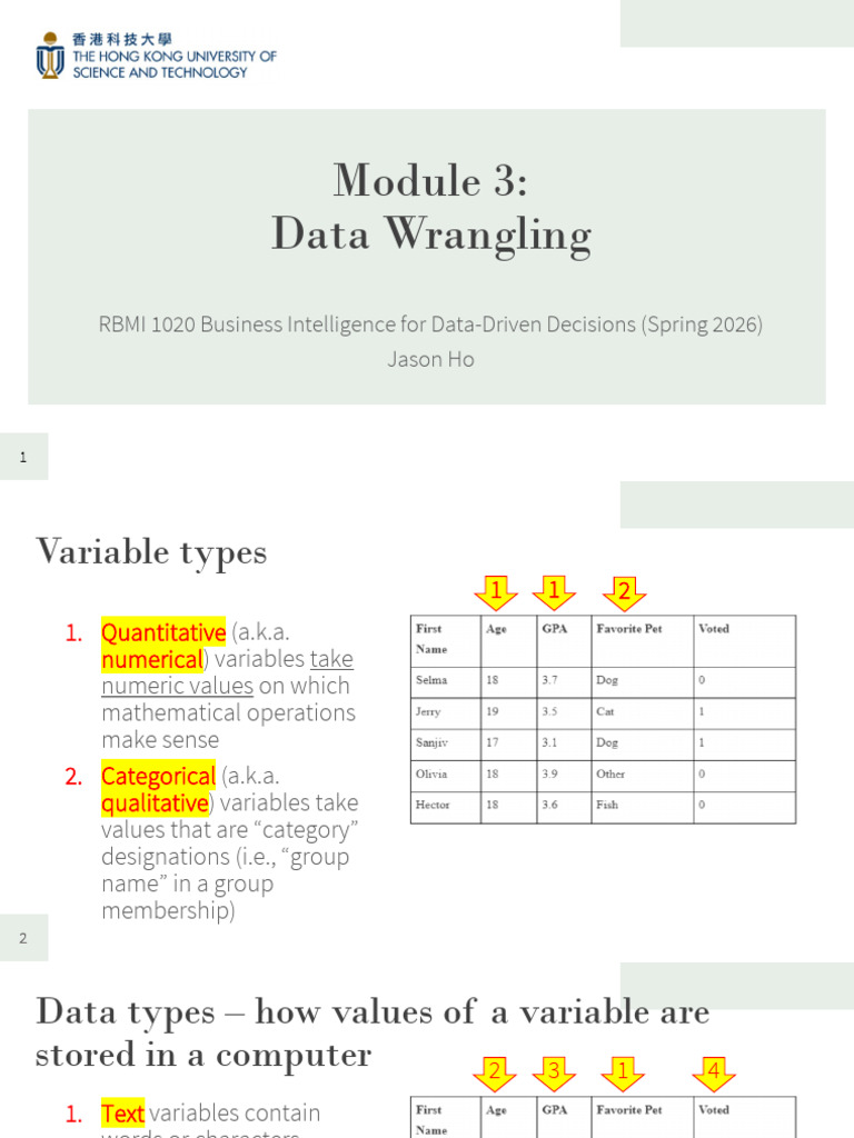 Module 3 Wrangling | PDF
