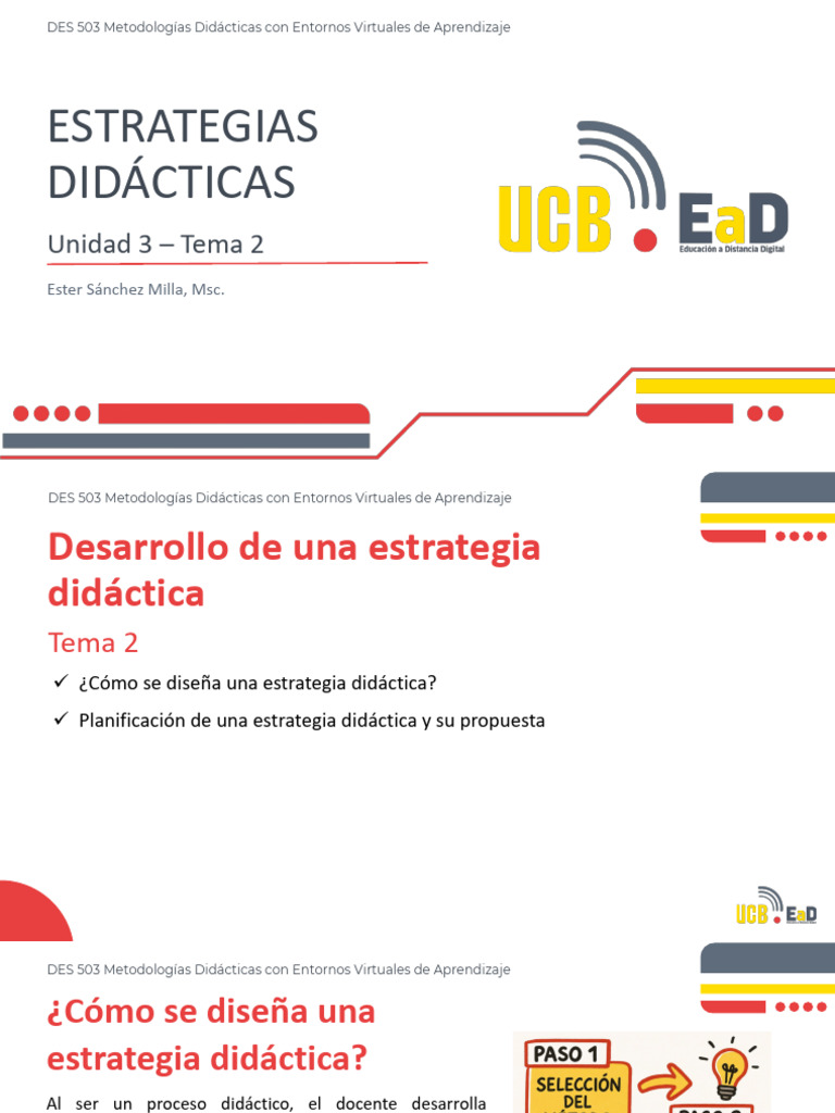 Unidad 3 Tema 2 | PDF | Aprendizaje | Planificación