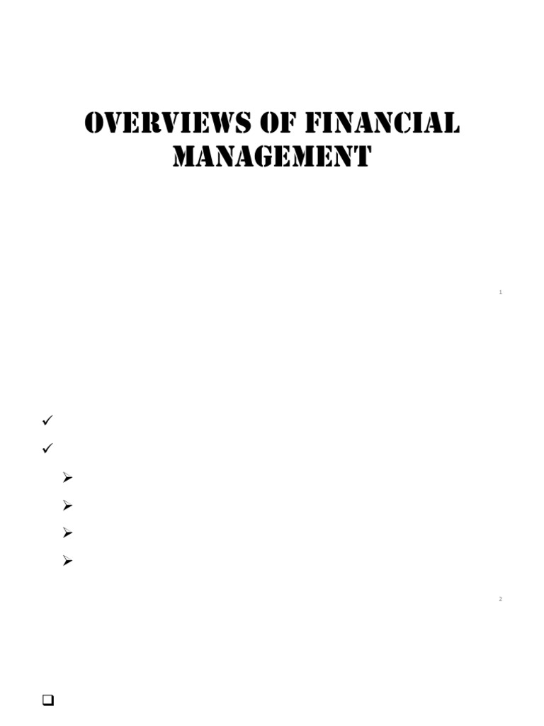 Chapter One FM I 2025 | PDF | Financial Markets | Private Sector