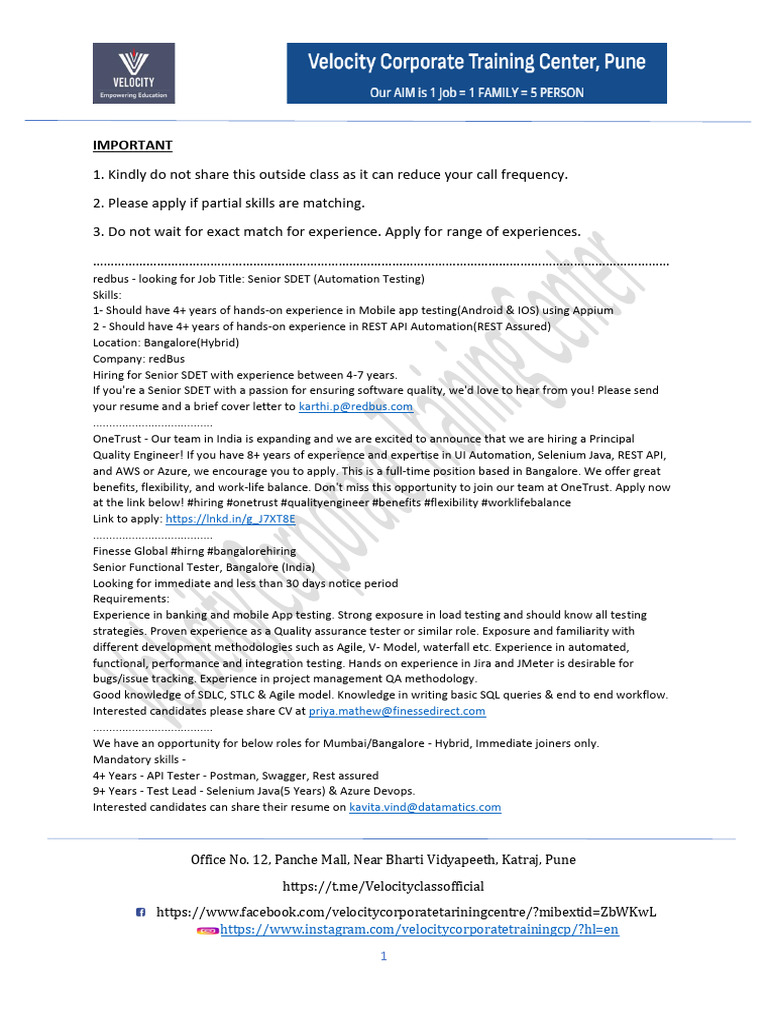 VCTC 08.02.24 | PDF | Selenium (Software) | Software Testing