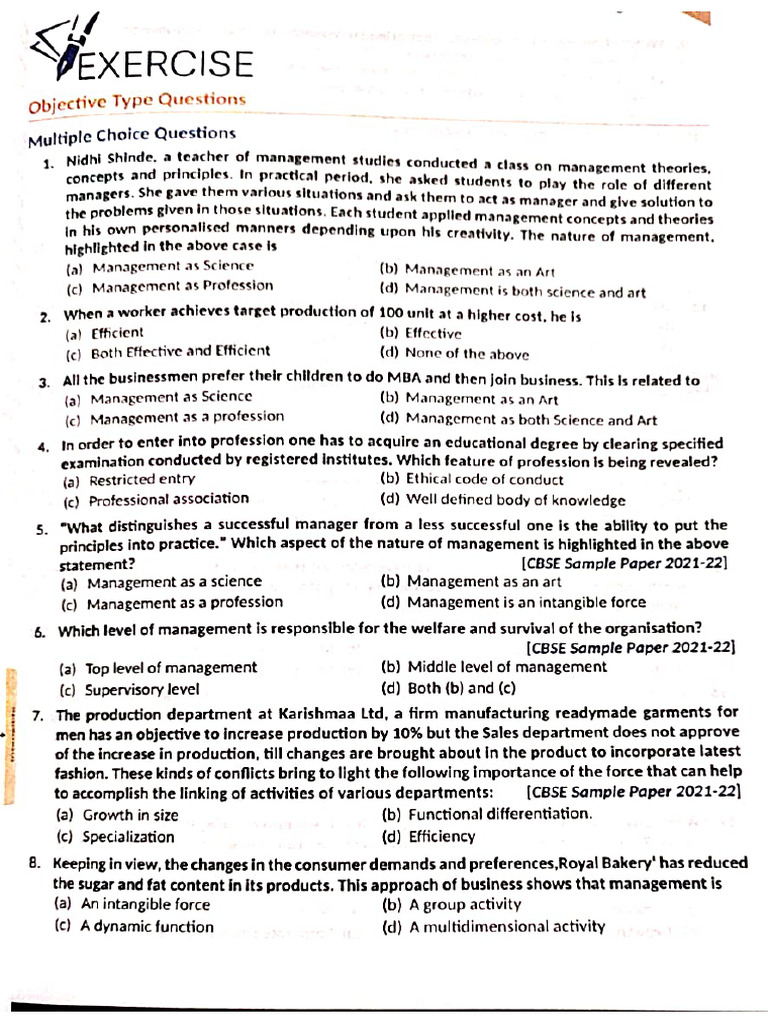 BS Chapter 1 Back Exercise | PDF