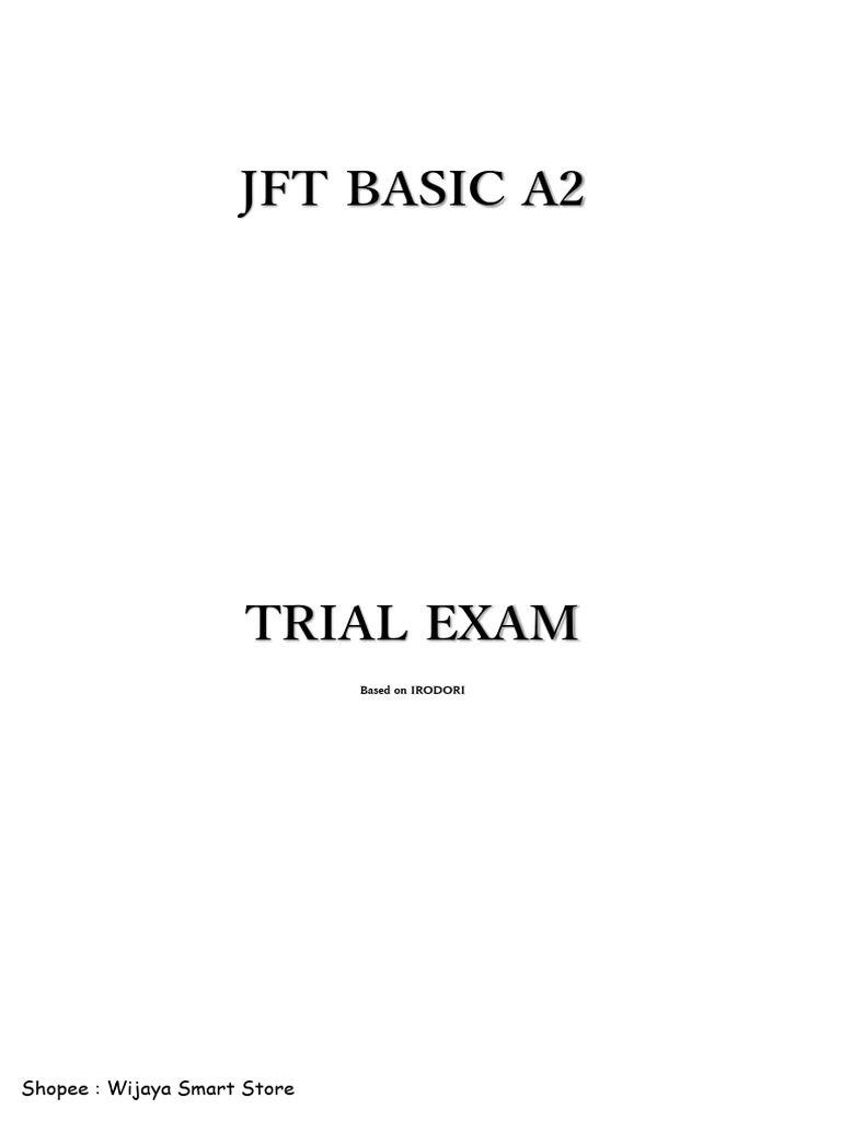 Soal JFT Basic A2 - v9 | PDF