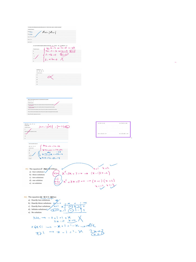 Absolute Value Solution | PDF