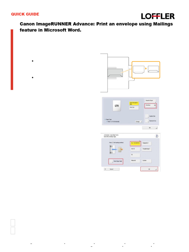 Print - Printing Envelopes Using Mailings Feature in Word | PDF