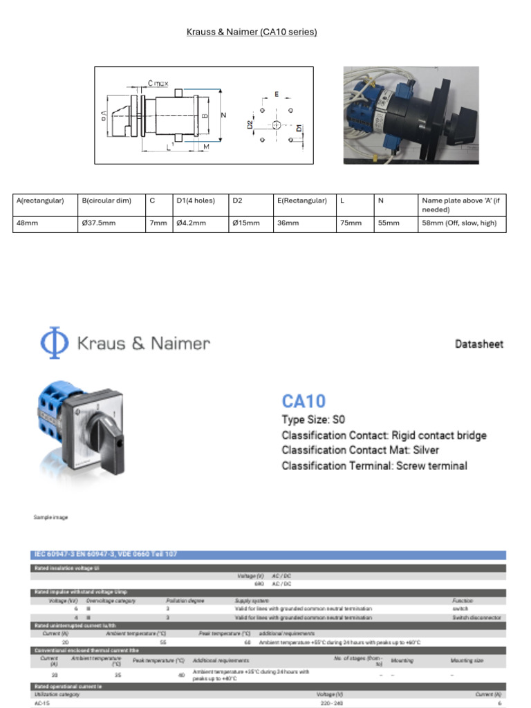 Switch Selection | PDF | Fuse (Electrical) | Electric Current
