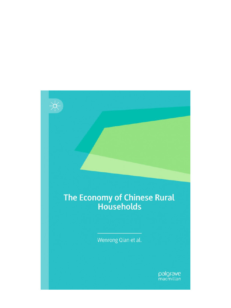 The Economy of Chinese Rural Households 1st Ed. 2020 Edition Wenrong ...