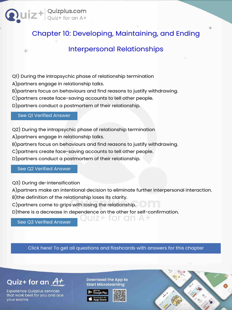 During The Intrapsychic Phase of Relationship Termination | PDF