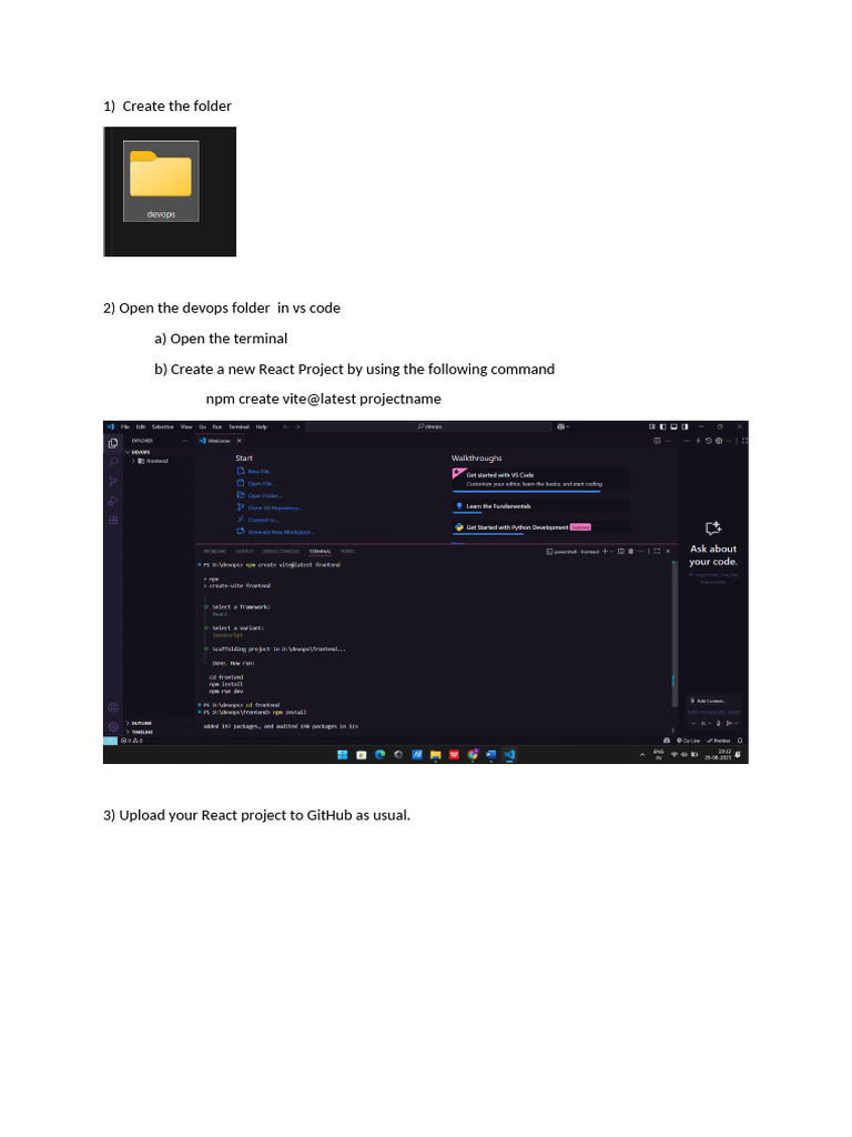 Devops - React | PDF | Directory (Computing) | Computer File