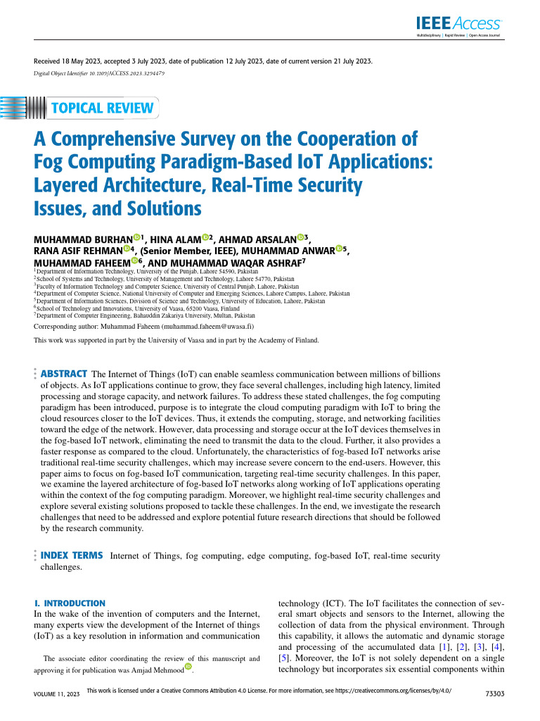 A Comprehensive Survey On The Cooperation of Fog Computing Paradigm ...