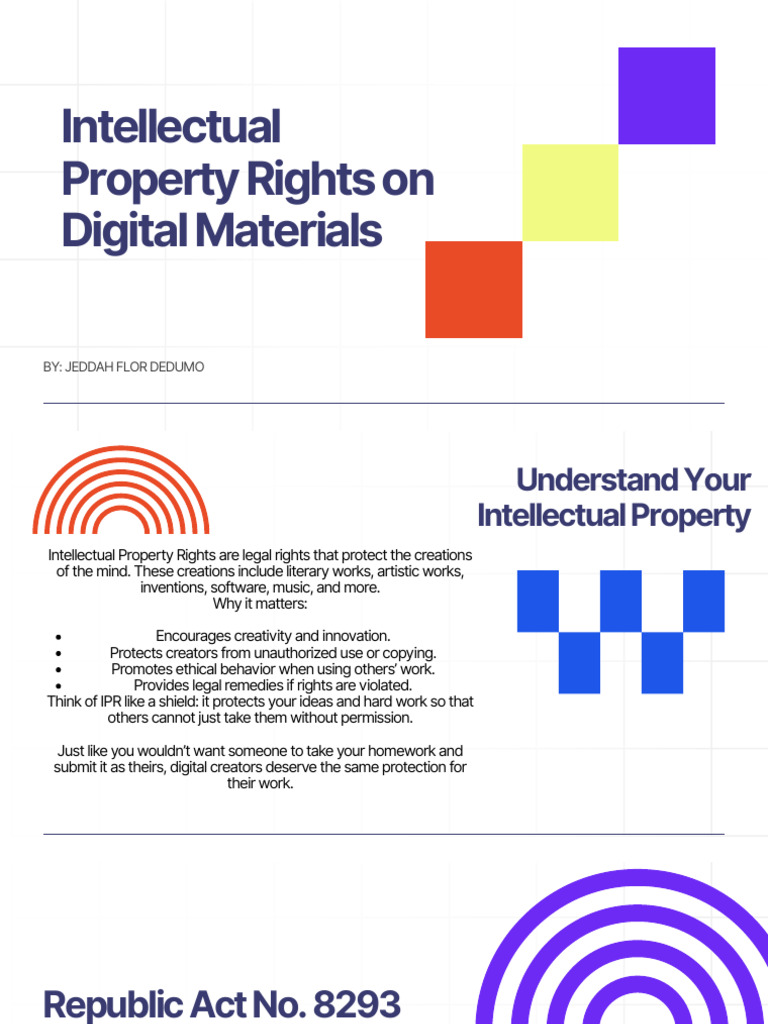 Intellectual Property Rights On Digital Materials | PDF