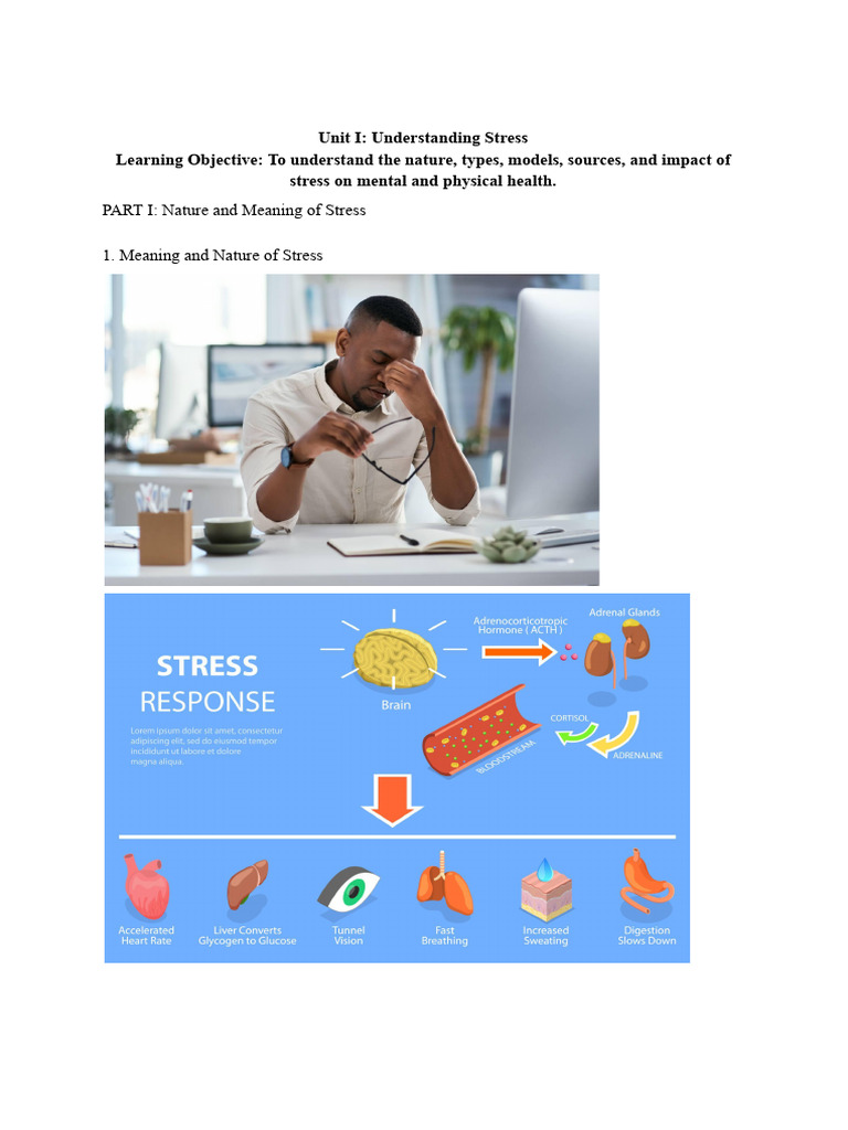 Unit I - Understanding Stress | PDF