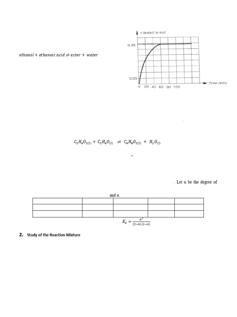 Equilibrium Exercises | PDF | Chemical Equilibrium | Ethanol