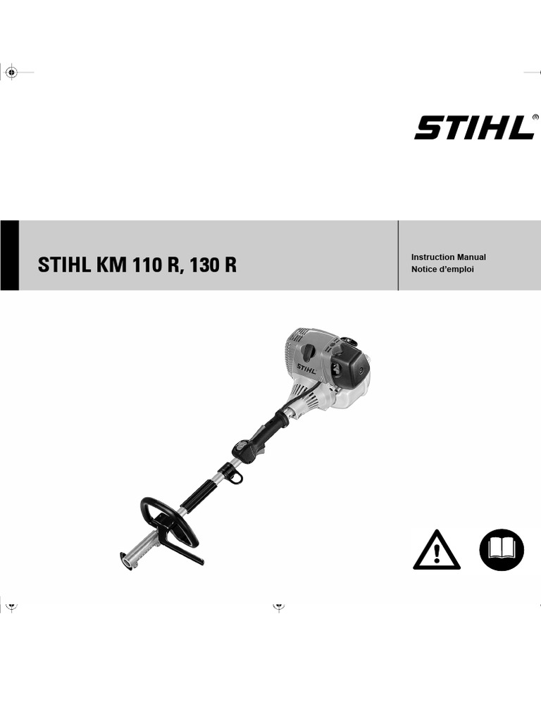 STIHL KM 110 R, 130 R: Instruction Manual Notice D'emploi | PDF