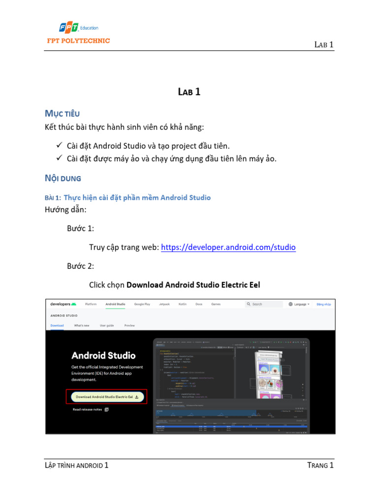 (Android01) Lab01 | PDF