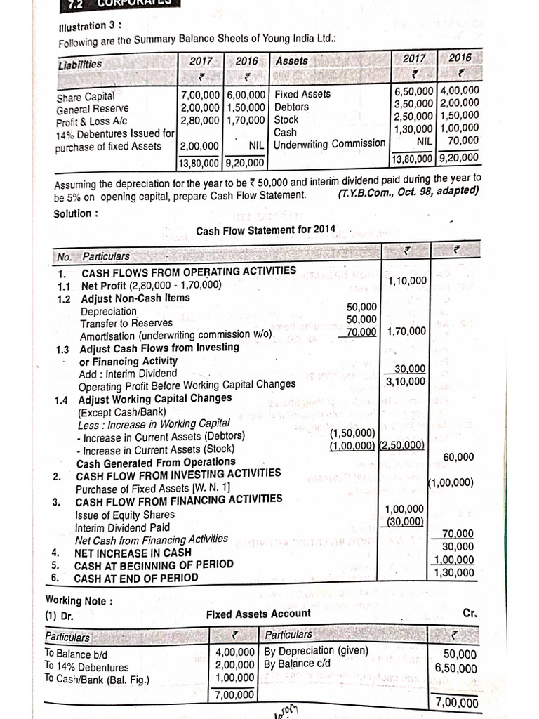 PDF 2 Cash Flow Statement Problems A | PDF