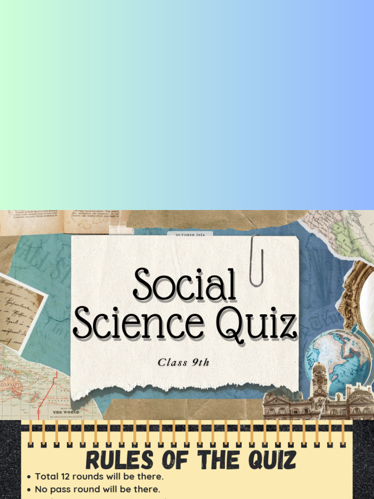 Social Science Quiz | PDF