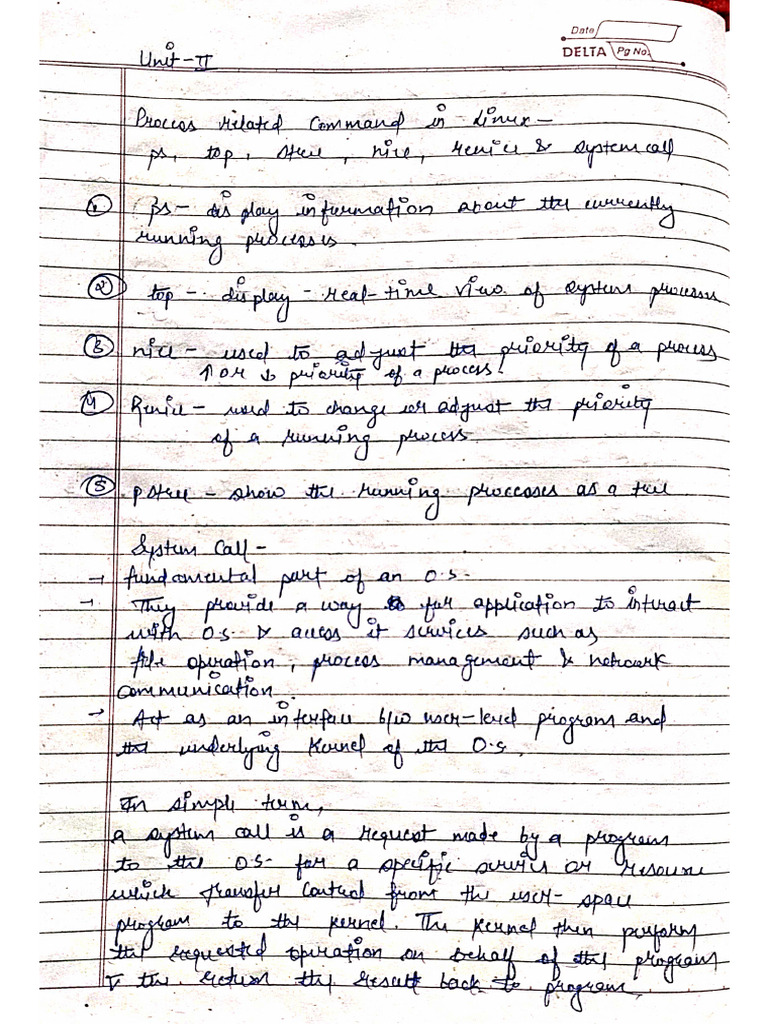 Os Unit 2 | PDF