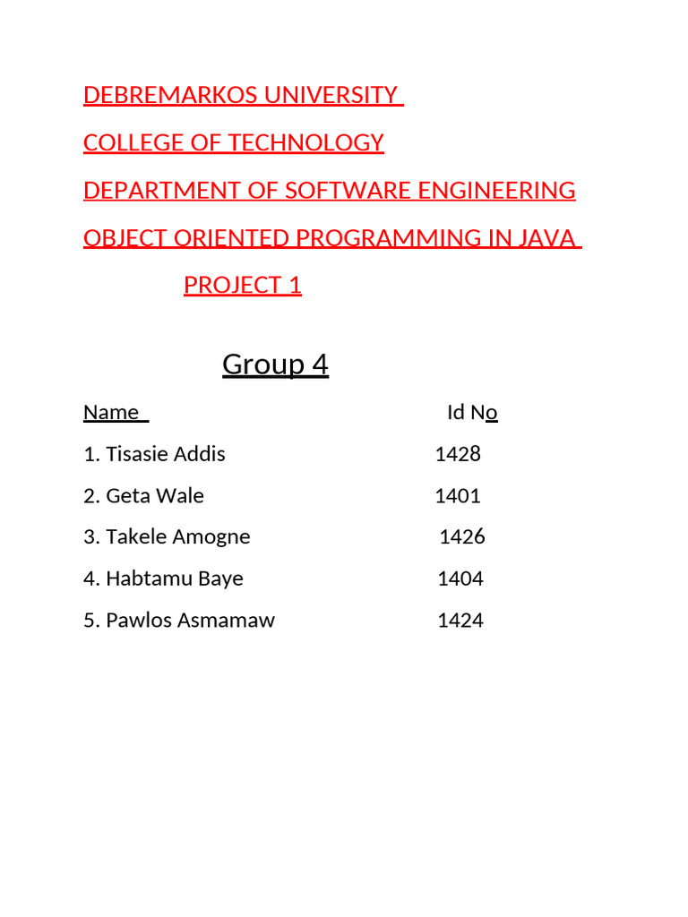 Group 4 | PDF