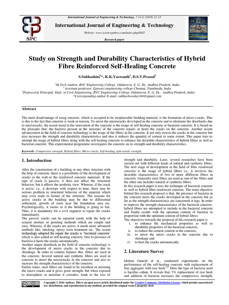 A Study On Strength and Durability Chara | PDF