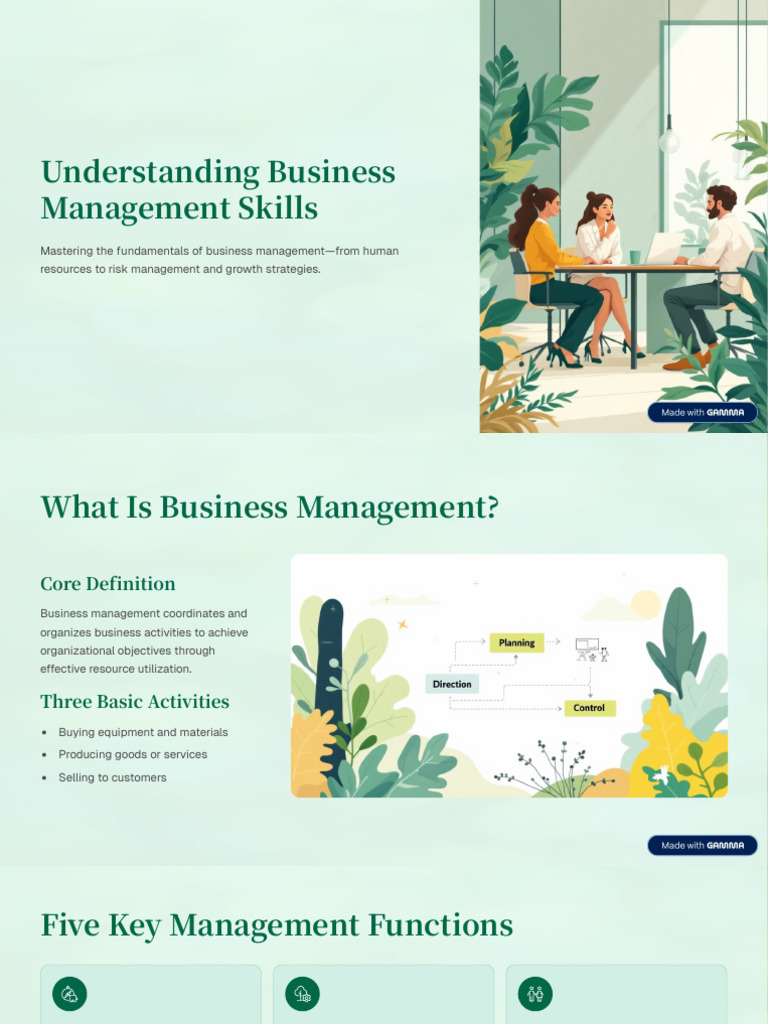 LO5 Understanding Business Management Skills | PDF | Risk | Risk Management
