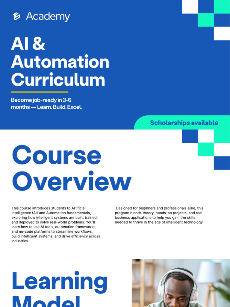 AI and Automation Curriculum | PDF | Artificial Intelligence ...