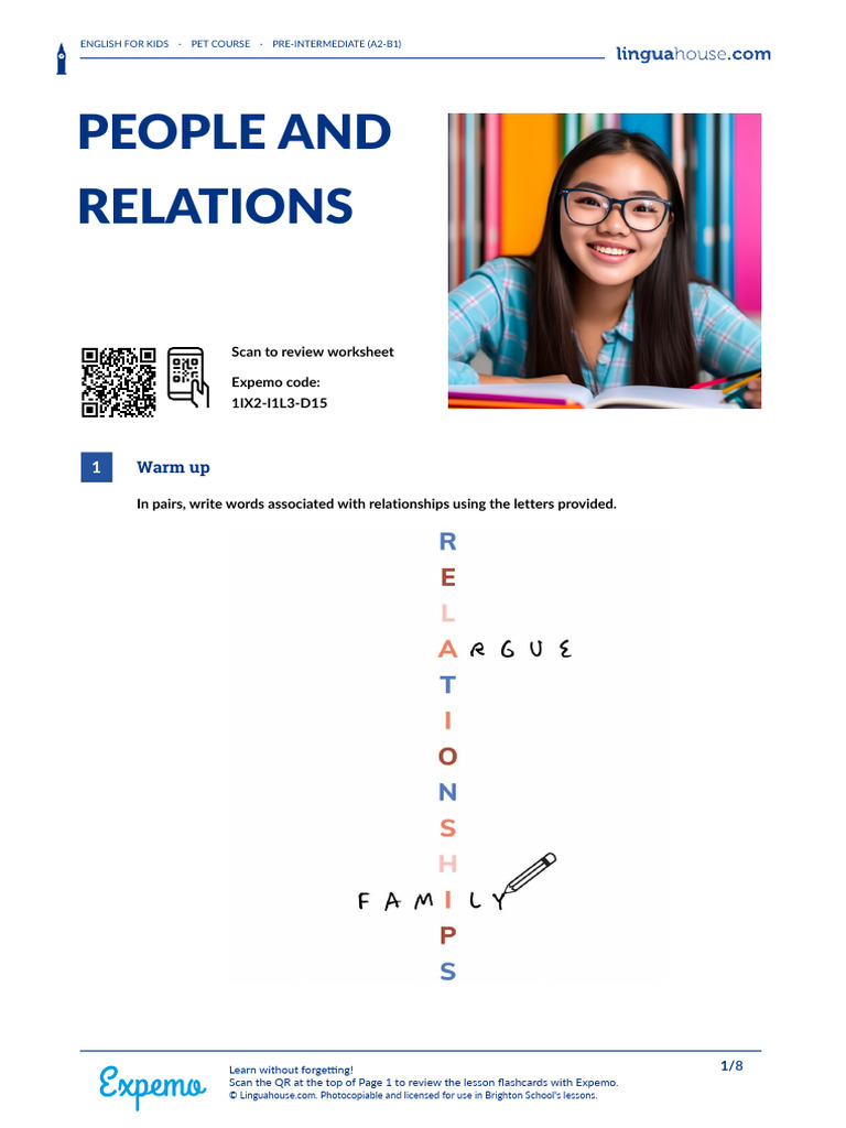 People and Relations British English Student | PDF