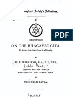 Subba Row - Discourses on the Bhagavat Gita