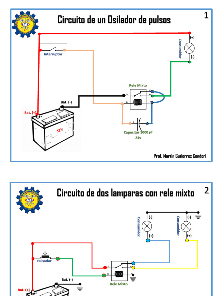 Circuitos para Realizar en Practica Ii - 120205 | PDF | Electricidad ...