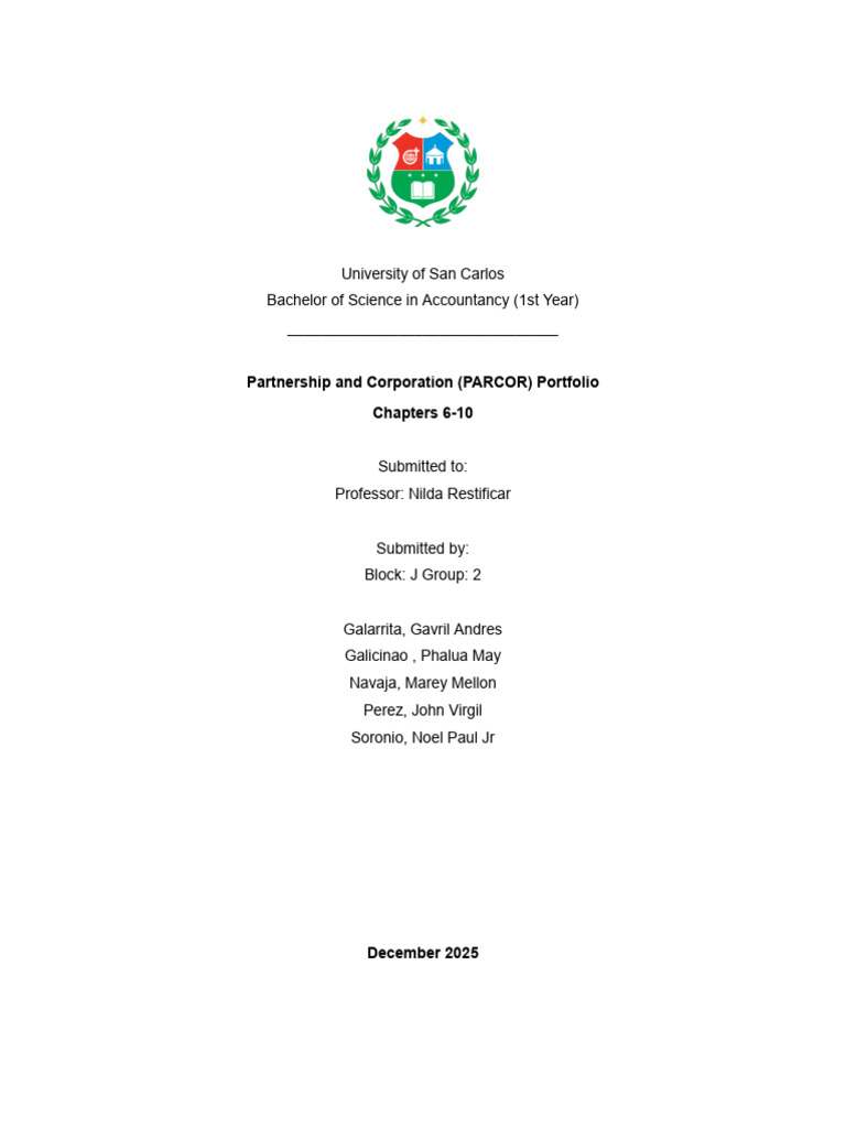 Parcor Chapter 6 - 10 | PDF