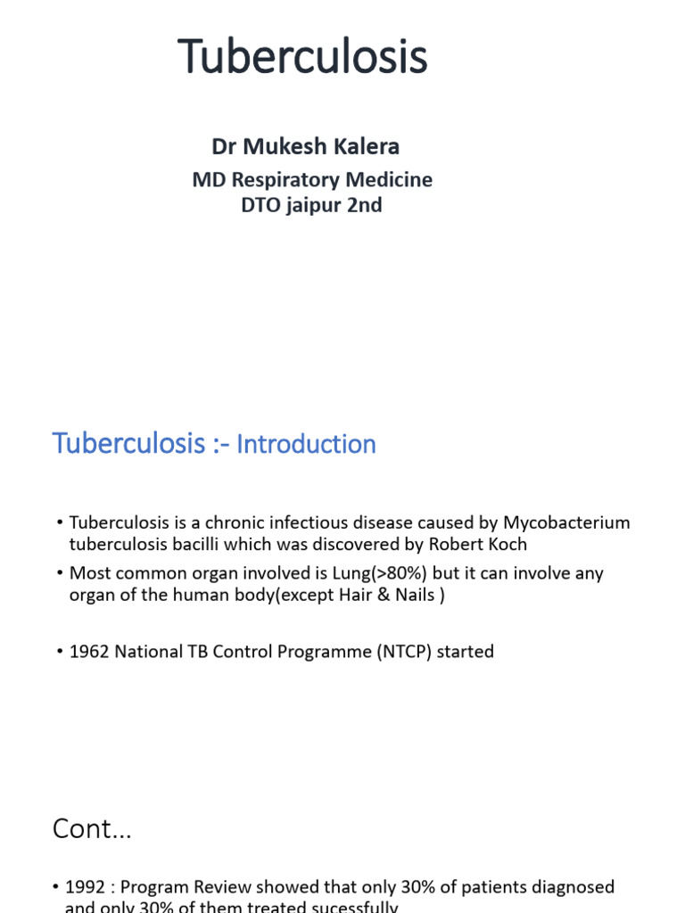 TB An Intro | PDF | Tuberculosis | Public Health