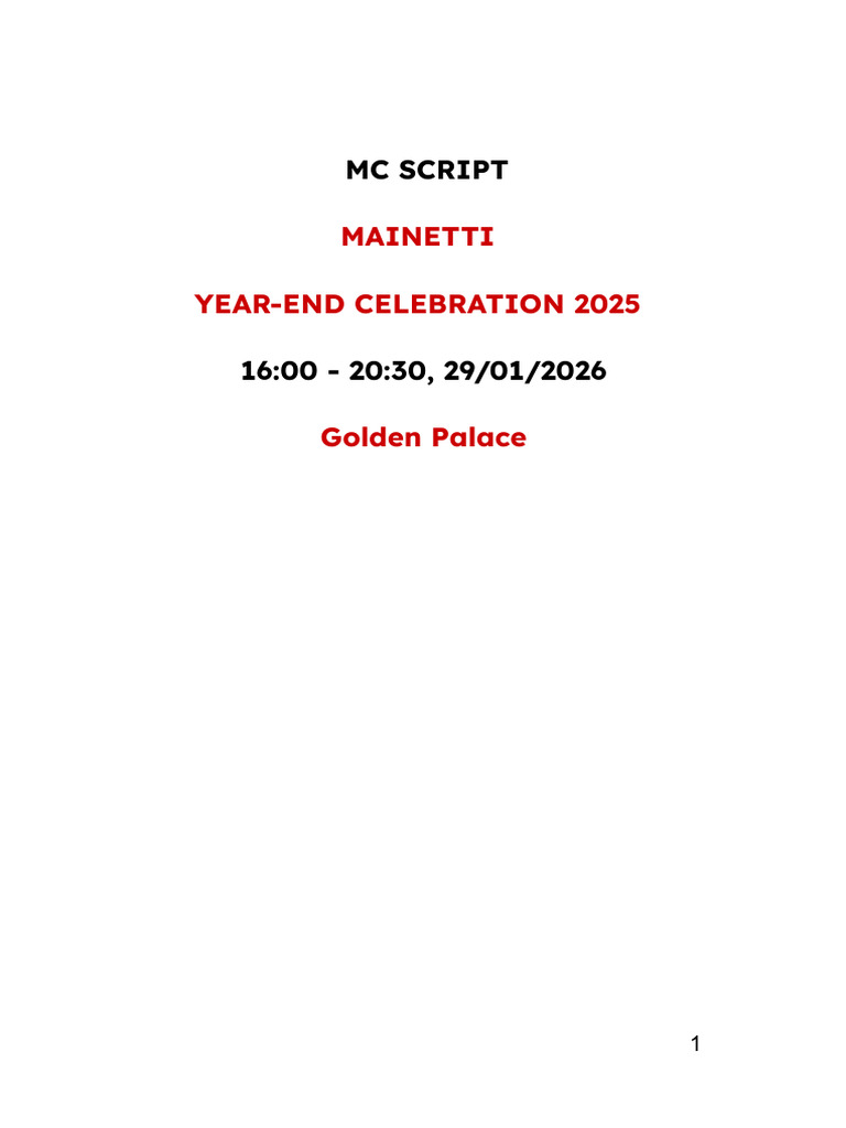 (MC Script) Mainetti-2 | PDF